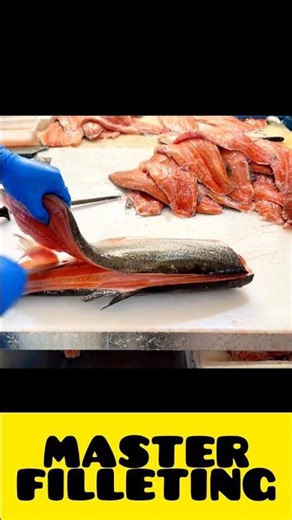 Satisfying Giant Fish Filleting Skills | Ultimate Seafood Processing #fishprocessing #fishfillet