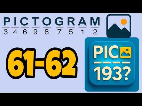 PICTOGRAM Picture Cryptogram 61 62