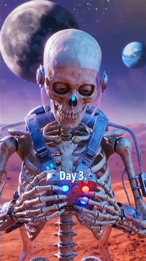 He Survived 14 Days on Mars… This Happened 🚀💀 #skeleton #shorts