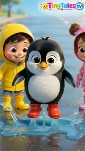 🐧 Penguin’s Splashy Dance! 💦 | Funny Cartoon for Kids | TinyTales TV #Shorts