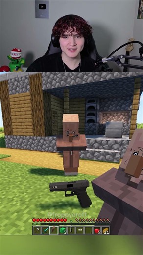 POV You're robbing the villager in minecraft!