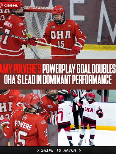 Amy Polvere's 3-Goal Run: OHA vs. North Shore Highlights