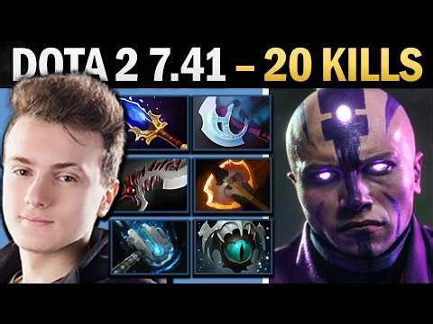 Anti-Mage Dota 2 7.41 with 20 Kills and Hammer - Dota Gameplay