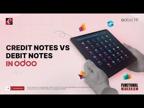 Credit Notes vs Debit Notes in Odoo | Odoo 19 Tips & Features | Odoo 19 Functional Tutorials