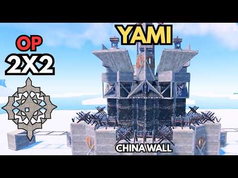🔥BEST 2x2 Bunker Base + Open Core + China Wall – YAMI | Rust Base Design
