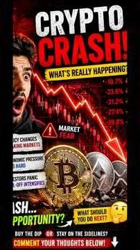 Crypto Crash Explained 📉 | Why the Market Is Dropping & What You Should Do
