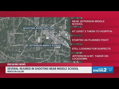 Several injured in shooting near Winston-Salem middle school