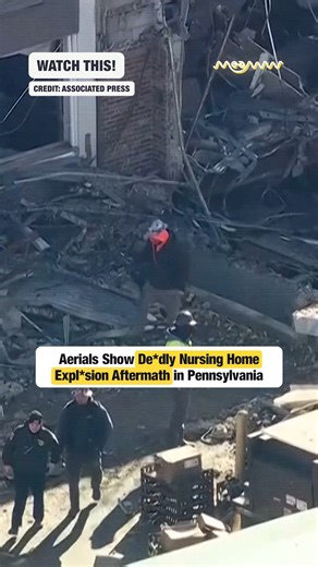 Aerial Footage Shows Aftermath of Deadly Nursing Home Explosion in Pennsylvania Aerial footage reveals the extent of damage following a deadly explosion at a nursing home in Pennsylvania. The video shows structural destruction and emergency response activity as investigators work to determine the cause of the blast. Authorities continue to assess the impact while crews secure the site and assist affected residents. #BreakingNews #Pennsylvania #NursingHome #Explosion #AerialFootage #EmergencyResp