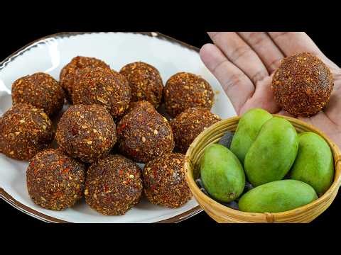Green Mango Khatta Mitha Pickle 😍 | No Oil, No Sunlight Mango Pickle | N’Oven
