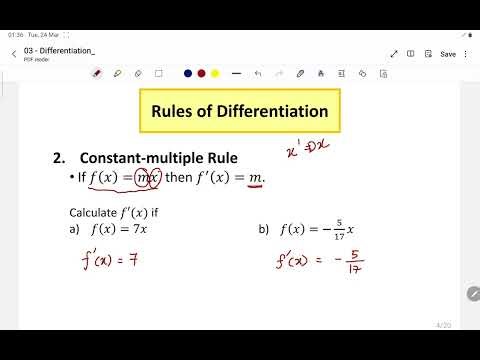 CMFP0042 Mathematics 2 - Differentiation (Lecture)