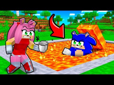 I Built a Secret Base Under Lava to Prank Marty in Minecraft!