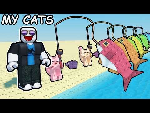 Roblox CAMP WITH 99 CATS...