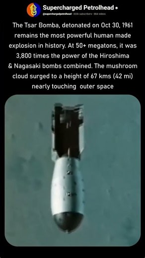 The largest human made explosion in the world