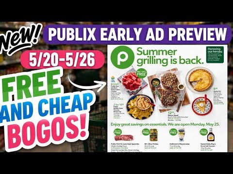 Publix BEST BOGO Deals 5/20-5/26: Publix Early Ad Preview 💚 