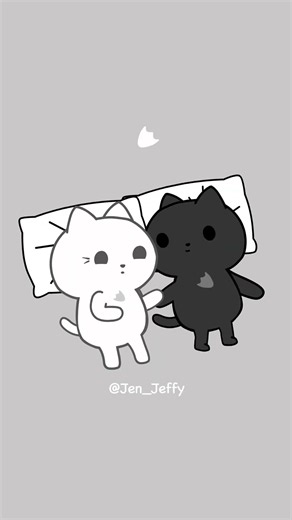 🤍🖤. #JenJeffy#JenandJeffy#Jen#Jeffy#animation#cartoon#animated#animationmeme#animatedshorts