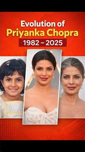 Priyanka Chopra Age Transformation 1982 to 2025: From Miss World to Global Icon! #shortsfeed