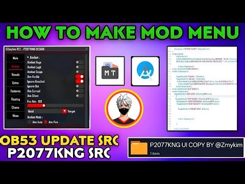 HOW TO MAKE FF MOD MENU |FREE FIRE MOD MENUKAISE BANAYE | HOW TO MAKE MOD MENUOB53UPDATE SRC