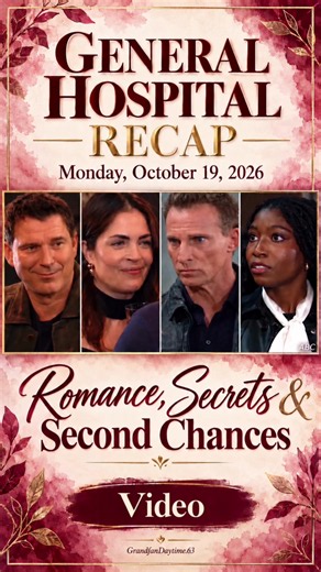 General Hospital Recap | Monday, October 19, 2026 Romance, Secrets & Second Chances 🌹 1. Britt’s Mystery Man No names or numbers—just chemistry! Britt became “Stunner,” her stranger became “Crackerjack,” and they left the Brown Dog Bar together. 2. Quinn’s Explanation Kai revealed that Quinn was helping arrange a romantic surprise, including the car trouble that delayed Trina. She accepted the explanation. Later, she and Kai discussed moving in together but decided they weren’t ready. 3. Roses 