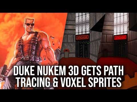 Duke Nukem 3D Gets Path Tracing + Voxel Sprite Mods - So How Do They Look?