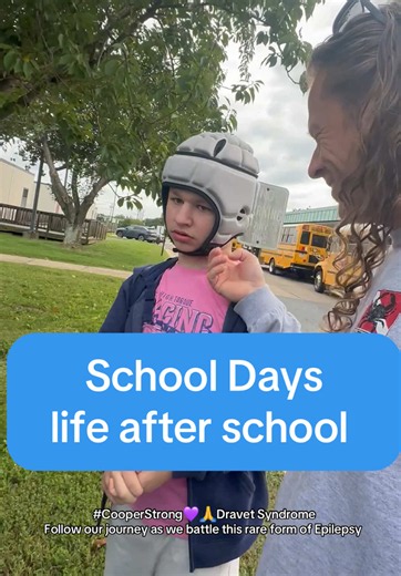 Celebrating a good School day after some hard seizures the night before. This kids story is inspiring to say the least #cooperstrong💜🙏 #specialneeds #inspiration #love #fyp