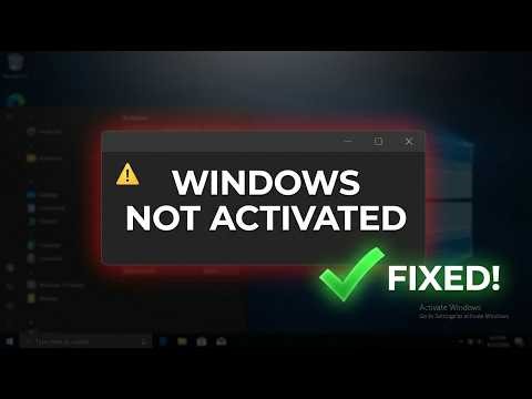 Fix Windows “We Can’t Activate on This Device” Error Full Tutorial