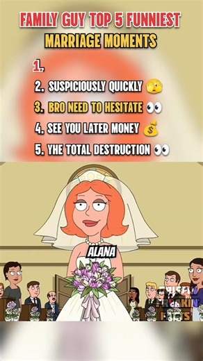 Ranking Family Guy 5 Funniest MARRIAGE Moments💀. #shorts #familyguy #petergriffin #funny