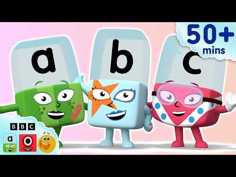 Reading and Spelling - Level 1 Lessons for Kids | Read & Write Compilation | ABCDE | Alphablocks