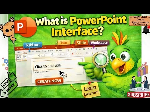 What is PowerPoint Interface? | Complete Explanation | PowerPoint Series – Ep 2 | Click And Learn |