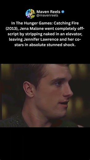 Jena Malone’s Unscripted Elevator Scene Shocked Everyone #hungergames #jenamalone #shorts