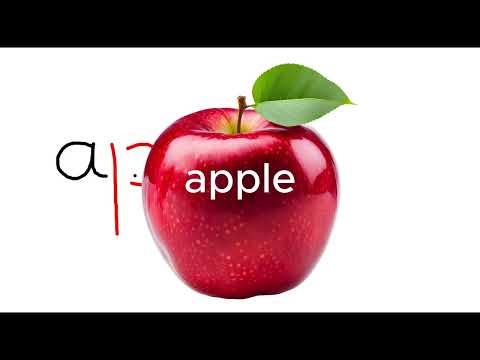 Writing My First Words: Apple! | Easy English for Kids