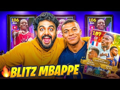 107 BIG TIME MBAPPE IS THRASHING OPPOS🔥😮‍💨 BLITZ CURL + ACCLERATION BURST + TAP TRICK🤯 106 MANZAMBI🥶