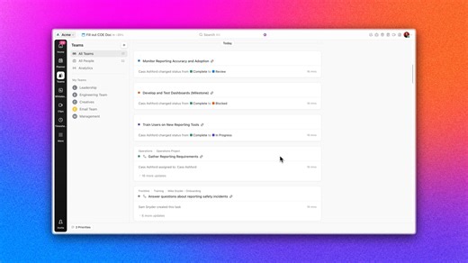 ClickUp 4.0 is here to change the way people work. With powerful new updates and smarter tools, your team is ready to achieve more than ever. Check out these highly anticipated features now at your fingertips: • 𝐍𝐞𝐰 𝐍𝐚𝐯𝐢𝐠𝐚𝐭𝐢𝐨𝐧: Organized chats, projects, and files. • 𝐏𝐞𝐫𝐬𝐨𝐧𝐚𝐥 𝐏𝐥𝐚𝐧𝐧𝐞𝐫: Optimize schedules and plan your day perfectly with intuitive AI. • 𝐓𝐞𝐚𝐦𝐬 𝐇𝐮𝐛: Everything about your team, from priorities to performance. • 𝐌𝐲 𝐓𝐚𝐬𝐤𝐬: Manage all of your w