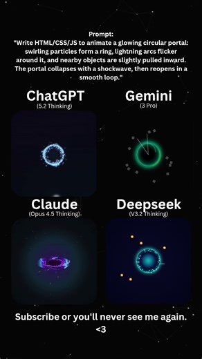 AI Coding Battle: Glowing Portal VFX ✨🌀