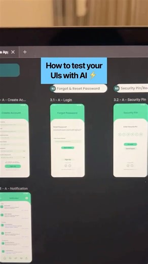 How to test your UIs with AI - Instantly ⚡️ #ux #uxdesign