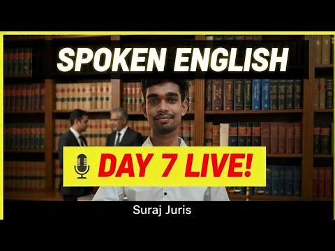 Learn Spoken English with Suraj Juris live | Day 6