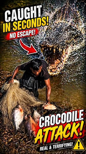 He Was Fishing… Then a Giant crocodile Attacked! 😱