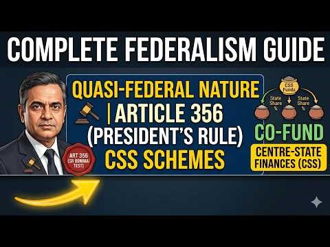 Federalism ONE SHOT: Full Chapter in 20 Mins!