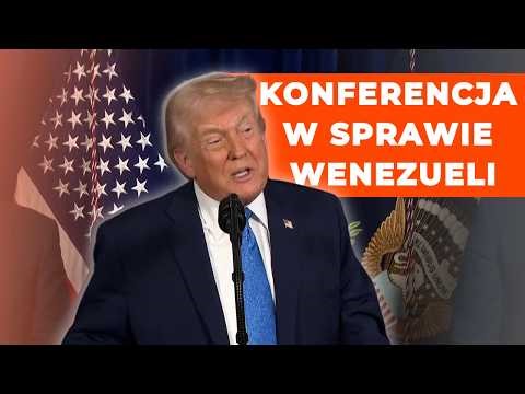 Trump pokazuje zdjęcie Maduro. Kulisy konferencji po ataku USA | NEWS