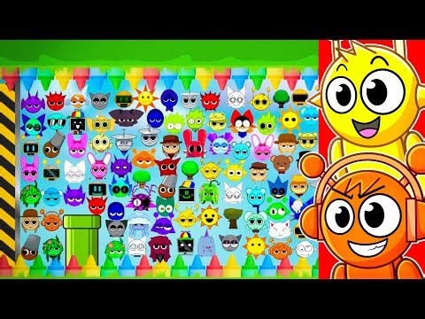 Reacting to ULTIMATE 100 SPRUNKI Marble Race! (Algodoo)