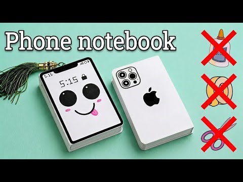 How to Make Phone Notebook at Home | Amazing DIY Mini Notebook 