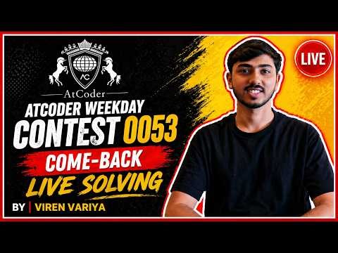 Live solving AtCoder Weekday Contest 053 (Beta)