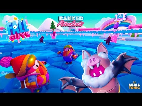 Fall Guys. • Ranked Knockout Show win. • Thin Ice final. • Outlast the other beans and win. • 🚹❄️🎉👑