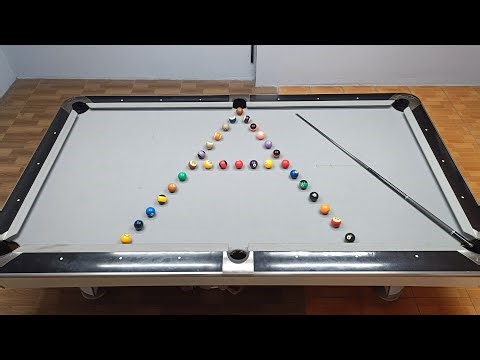 Pool Challenge: Letter A with 30 Balls (Horizontal) | Live