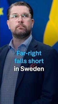 Far-right falls short in Sweden vote | DW News
