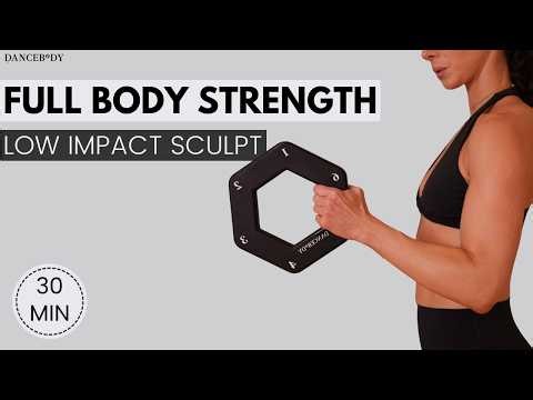 30 MIN Full Body Strength Workout (No Cardio) | Dance Fitness Sculpt