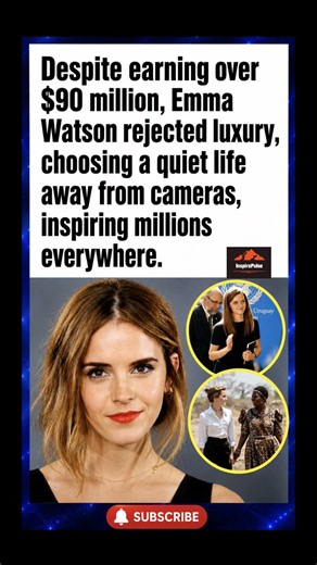 EMMA WATSON CHOSE PURPOSE OVER LUXURY! #EmmaWatson