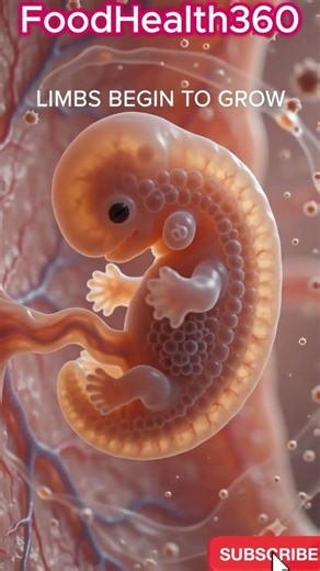 Amazing! From a Single Cell to a Beating Heart | The First Weeks of Human Life in 3D #shorts