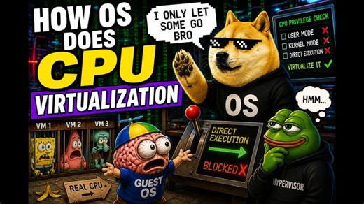 How OS Does CPU Virtualization : OS - Part 4 | Yash Aggarwal