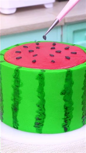 So Yummy Mini Watermelon Cake🍉 Satisfying ASMR | Mini Cake #shorts #asmr #miniature #minicake
