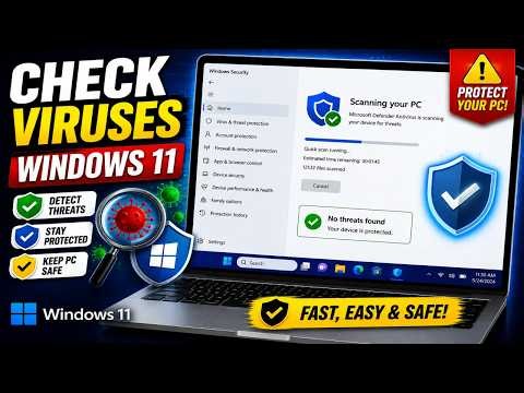 How to Check for Viruses on Windows 11 Laptop | Scan for Virus & Malware